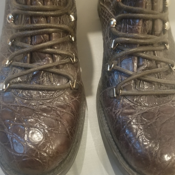 Bally Crocodile Lace-Up Boot - Picture 3 of 11